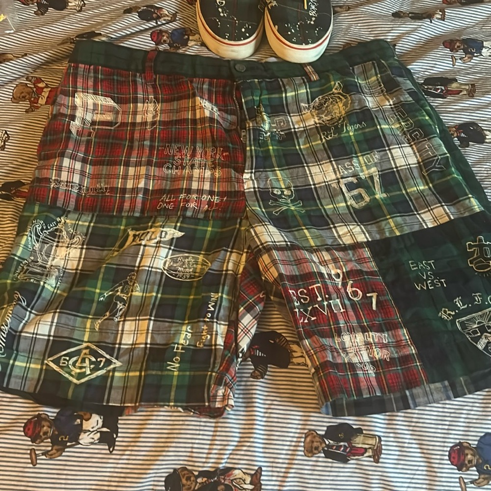Polo Ralph Lauren short shoe combo shoes are size 10 shorts are a 36